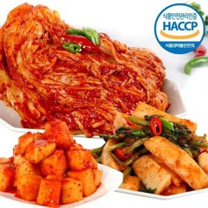 [해뜰] 포기김치 10kg + 총각김치 1kg + 깍두기 500g