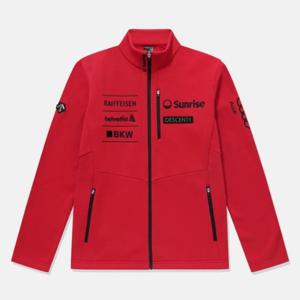 데상트자켓 JQS SO423SFTO1-RED 2023 SWISS SKI FLEECE JACKET / RED