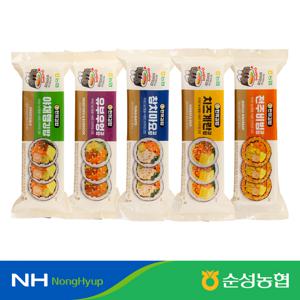 [농협] 순성농협 냉동 한끼김밥 5종 x 2줄  총 10줄