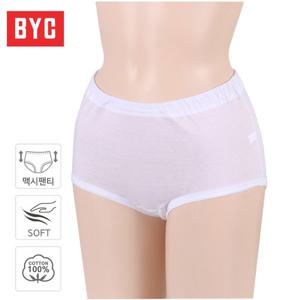 [BYC] 순면 여성 삼각 맥시 팬티 3매입 BYT7530