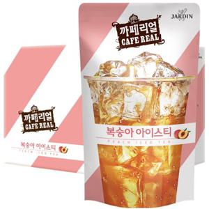 쟈뎅 까페리얼 복숭아아이스티 230ml x 20개 파우치음료