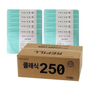 매직캔 프리베클래식 21L 전용 리필10매 CLASSIC 250R