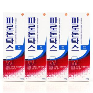 파로돈탁스 데일리 후로라이드 쿨링 민트 치약 100g x4개