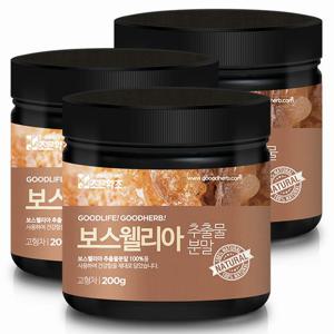 조은약초 프리미엄 보스웰리아 추출분말 200g x 3통구성 (총 600g)