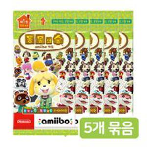 [닌텐도]amiibo 동물의 숲 아미보 카드 1탄(5개 묶음)