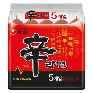 농심 신라면 120G*5입