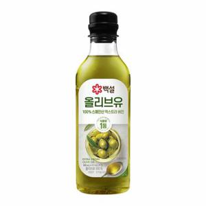 CJ 백설 압착 올리브유 500ML