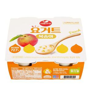 서울우유 요거트 복숭아 85G*4