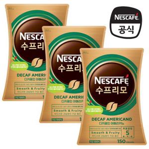 네스카페 수프리모 디카페인 150G 리필 X 3팩