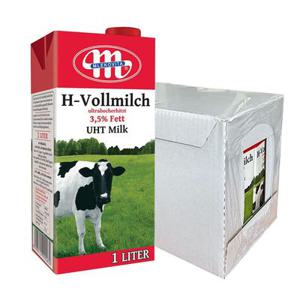 폴란드산 초원방목 믈레코비타 H-Vollmilch 3.5% 수입멸균우유1L(12입)