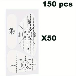 TEMU 150/300pcs 골프 임팩트 테이프 라벨 스티커 세트, 셀프 티칭 스위트 스팟 및 샷 일관성 분석, 우드 아이언 및 퍼터용 클럽 임팩트 스티커, 골프 스윙 정확도 및 거리 향상