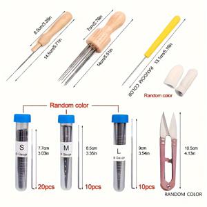 TEMU 8개의 바늘 도구, 다양한 게이지(36/38/40), 바느질 핀, 폼 매트 및 가위가 포함된 완벽한 바늘 펠팅 키트 - 초보자부터 전문가까지 이상적