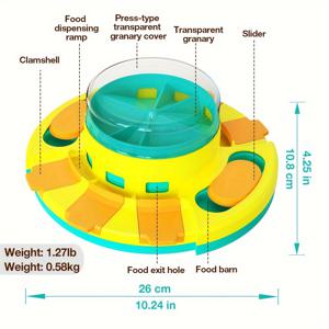 TEMU 인터랙티브 개 퍼즐 피더 장난감 - IQ 훈련용 슬로우 피드 트리트 디스펜서, 소형부터 대형견까지 적합