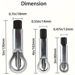 TEMU 3pcs 금속 너트 분배기 크래커, 금속 너트 분배기 차단기 수동 압력 너트 크래커 리무버 추출기 도구