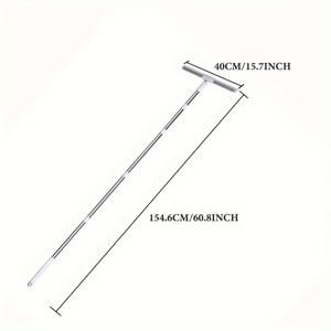 TEMU 1개 실리콘 스퀴지, 스테인리스 스틸 손잡이 포함, 다용도 창문 청소 도구, 거실, 침실, 욕실, 화장실 및 실외 공간용 - 내구성 있는 플라스틱 소재