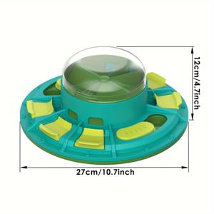 TEMU 모든 견종을 위한 IQ 훈련 퍼즐 장난감, 내구성 있는 플라스틱, 배터리 필요 없는 인터랙티브 슬로우 피더 개 그릇
