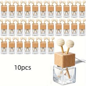 TEMU 빈 자동차 에센셜 오일 디퓨저 (벤트 클립 포함) - 장시간 지속되는 향 - 나무 캡 - 스틱 향 장식 - 자동차 공기 청정제 - 자동차 유리 향수 디퓨저 - 자동차 인테리어 액세서리|차량용방향제