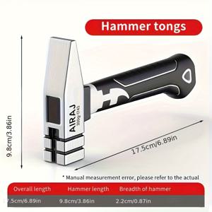 TEMU 에어라지 미니 해머, 다기능 네일 슬롯, 강력한 자석 흡입, 목공 전용, 주택 유지 관리 캠핑 도구, 산업용 핸드 해머, 금속, 광택 마감, 조립 불필요