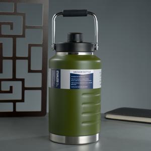 TEMU 스테인리스 스틸 단열 진공 보온병 2000ml 자석 뚜껑 포함 - 대용량, 휴대용 1500ml 물병 야외 활동, 가정용 아이스 버킷, 크리스마스 및 휴일 다용도 머그잔, BPA 프리, 손세척만 가능