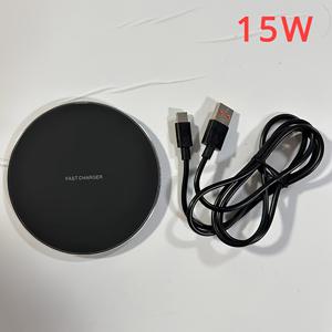 TEMU 15W 무선 충전 패드, USB-C 고속 충전, 자기 빠른 충전 3.0, iPhone 14/13/12/13 XS/XR, Samsung S22/S21/S20/S9/S10/S8과 호환 가능, USB 전원, 최대 36V 전압, 배터리 미포함.