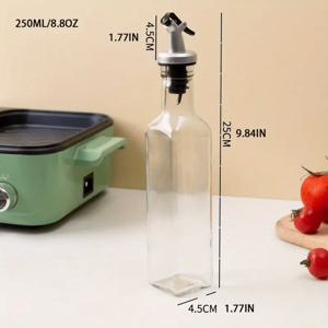 TEMU 1개, 가정용 유리 오일병, 올리브 오일병, 간장 분배기, 식초 용기, 주방 조미료 보관병, 주방 보관 용기, 오일 디스펜서, 요리, 베이킹, 샐러드, 그릴링, 주방 용품 주방 액세서리에 적합