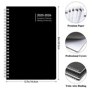 TEMU Trees 1pc 2024-2025 월간 캘린더 플래너 스파이럴 24개월 사무실 플래너 2024년 1월부터 2025년 12월까지 - 11 