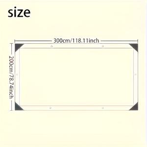 TEMU 야외, 캠핑 및 정원 보호용 헤비듀티 투명 비닐 타프 - 비, 먼지 및 따뜻함에 대한 완벽한 방어