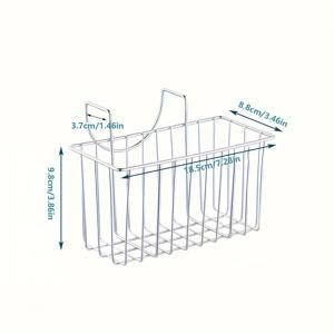 TEMU 스테인리스 스틸 싱 캐디 바스켓 다목적 걸이형 수납 정리함 스펀지, 설거지 수건 및 스크러버용