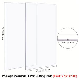 TEMU 1쌍 BSP & BS 스위치 플러스 다이 커팅 머신과 호환되는 커팅 패드 투명 폴리카보네이트 플라스틱 커팅 플레이트 DIY 스크랩북 크래프트 핸드툴 용품