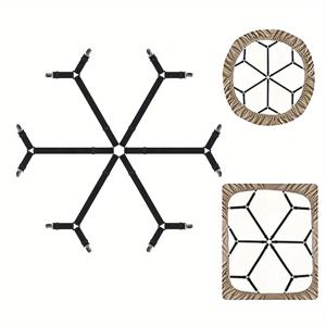 TEMU 침대 시트 홀더 매트리스 클립 고정 12개 클립 조절 가능한 탄력적인 커버 담요 고정기 비끌림 스트랩