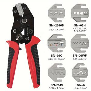 TEMU 1개 SN 압착 도구 세트, 조합 압착 플라이어, 전기 기술자 도구, 전기 단자 클램프, 압착 커넥터, 멀티-조 48BS 2549 06WF 02C 06 58B 58B X6