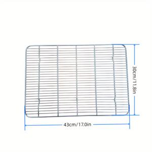 TEMU 1pc, 냉각 랙, 스테인레스 스틸 배수 랙, 빵, 케이크, 닭고기, 고기 등, 베이킹 도구, 주방 가제트, 주방 악세사리