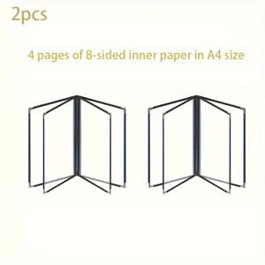 TEMU 2/5/10 Pcs A4 가죽 투명 루스 리프 메뉴 디스플레이 북 - 레스토랑 메뉴 홀더, 주방 정리함 및 보관함, 식품 서비스 장비 및 소모품