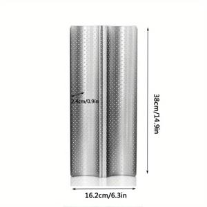TEMU 논스틱 탄소강 프렌치 빵 베이킹 팬 - 4 웨이브 로브, 균일한 베이킹을 위한 천공, 오븐 안전, 바게트 등에 이상적 - 크리스마스 및 생일 축하에 완벽