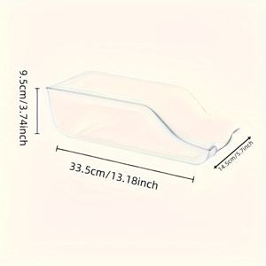 TEMU 냉장고용 투명 플라스틱 캔 정리함: 쌓을 수 있고 공간 절약, 음식 및 음료 보관에 적합