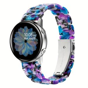 TEMU Samsung Galaxy Watch 6 5 4 밴드 40mm/44mm, Watch 5 Pro 45mm, Galaxy Active 2 40mm 44mm, Galaxy Watch 4 클래식 46mm, Watch 6 클래식 43mm/47mm 여성용 얇은 라이트 스트랩과 호환되는 20mm 수지 밴드