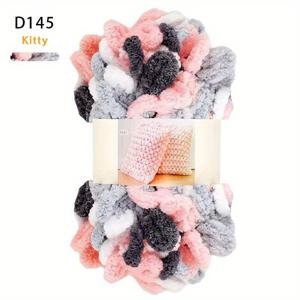 TEMU 2pcs 손가락 실 수제 DIY 땋은 스카프 쿠션 던지기 베개 원형 실 스틱 바늘 두꺼운 양모 실 집에서 만든 선물 실 남성과 여성 친구들을위한 200g