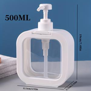 TEMU 1개 300/500ml 누름식 액체 비누 디스펜서, 집용 샴푸, 핸드 소프, 세탁 액체, 샤워 젤 - 편리하고 효율적인 욕실 보관