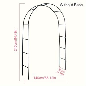 TEMU 식물, 덩굴 및 장미를 위한 견고한 강철 프레임이 장착된 조절 가능한 금속 정원 아치 아보 - 유연한 구성 옵션을 갖춘 우아한 야외 정원 구조