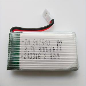 TEMU 고용량 3.7V 800mAh 충전식 리튬 배터리, RC 드론 및 쿼드콥터용 - 내구성 있는 폴리머