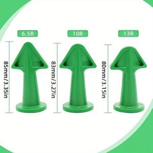 TEMU 3개 ProCaulk 실리콘 코킹 노즐 세트 - 내구성 플라스틱 실란트 도포기, 타일目地, 벽돌 조인트 및 바닥 밀봉용 스크레이퍼 및 클리너 도구