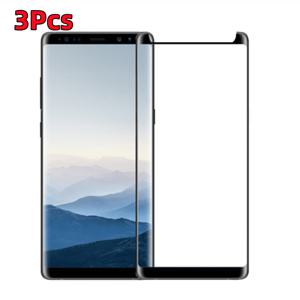 TEMU [3pcs] SAMSUNG Galaxy S8 S9 Plus Note 8 9 용 3D 전체 접착제 커버 Note8 Note9 용 곡선 스크린 가장자리 접착 강화 유리 스크린 프로텍터