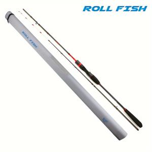 TEMU ROLLFISH 솔리드 팁 문어 오징어 캐틀 웹풋 카본 파이버 캐스팅 낚시대 소금물 보트 라이트 지깅 로드 액션 8:2 WT130g 2m/6.56ft 휴대용 낚시대 보관 가방 하드 쉘 삼각형 안티롤