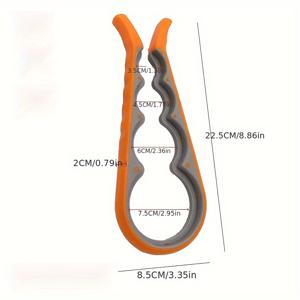 TEMU 1pc 다기능 플라스틱 병 개방기, 미끄럼 방지 그립 크리에이티브 재고.tightener, 4-in-1 뚜껑 트위스터, 크리스마스 휴일 필수품, 전원 필요 없음