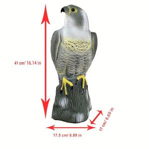 TEMU 독수리 허수아비 미끼 - 정원, 마당, 현관 및 발코니용 천연 새 퇴치제 - 방충제, 배터리 필요 없음