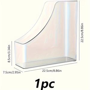 TEMU 아크릴 데스크탑 파일 정리 랙 - 투명 플라스틱 매거진 홀더, 사무실 책상 보관 및 정리용