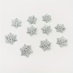 TEMU Pack of 10 Festive Snowflake Hairpins: Cute Duck Beak Clips for Sweet Girly Hairstyles - Perfect for Christmas And Winter Holidays