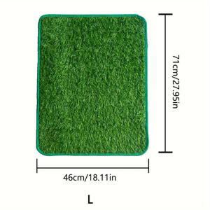 TEMU 애완견 그래스 패드, 강아지 화장실, 인조 잔디 매트, 강아지 변기 훈련 패드, 강아지용 사실적인 잔디 매트, 비전기 애완견 그래스 패드 크리스마스 선물