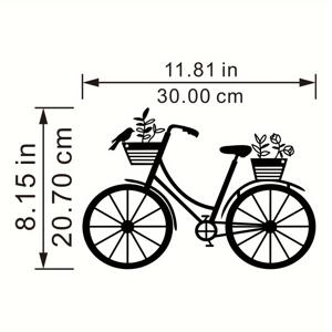 TEMU 꽃과 새가 있는 우아한 금속 자전거 벽 예술 - 자전거 타는 사람을 위한 완벽한 선물, 침실, 거실, 공부방, 또는 파티오의 홈 데코에 이상적, 철 공예, 식당, 방 장식에 완벽
