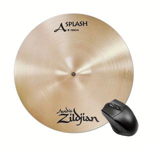 TEMU Avedis Zildjian 라운드 마우스 패드 - 7.8인치 미끄럼 방지 고무 베이스, 두꺼운 3mm 데스크 액세서리, 동료 및 사무용으로 완벽한 선물